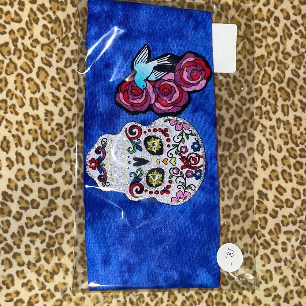 Handmade Biker Head Wrap - 100% Cotton with Bedazzles | Adjustable Fit
